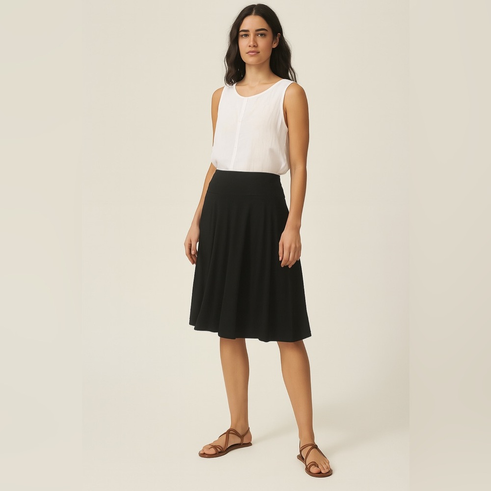 Premise Studio Black A-Line Skirt - Size Medium EUC